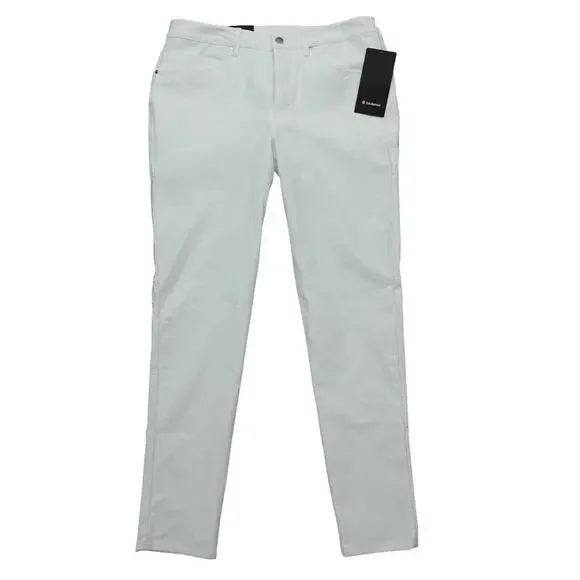 Mens Lululemon ABC Athletic Pant Slim 32 X 34 White Four Way Stretch New $128